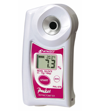 ATAGO(愛拓)便攜式數(shù)顯折射儀 PAL-57S 硫酸鎳濃度計(jì)